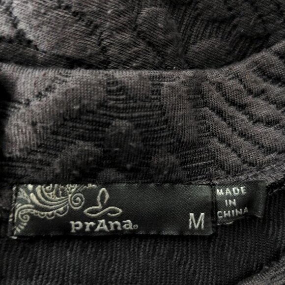 Prana Women's Macee Sweater Dress Size Medium Jacquard Gray Textured - Picture 4 of 6